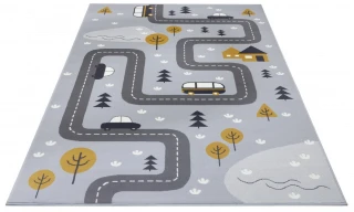 Hanse Home dětský koberec Adventures 104535 Grey/mustard