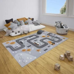 Hanse Home dětský koberec Adventures 104535 Grey/mustard