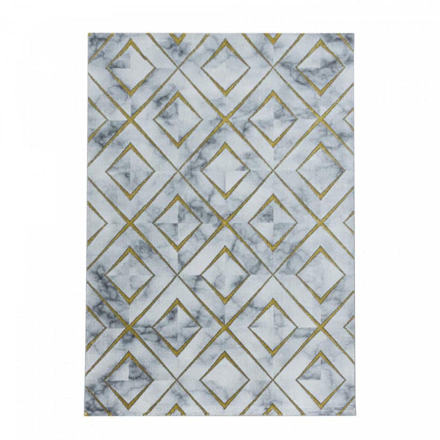 Ayyildiz Kusový koberec Naxos 3811 – žlutá/šedá 140x200 cm
