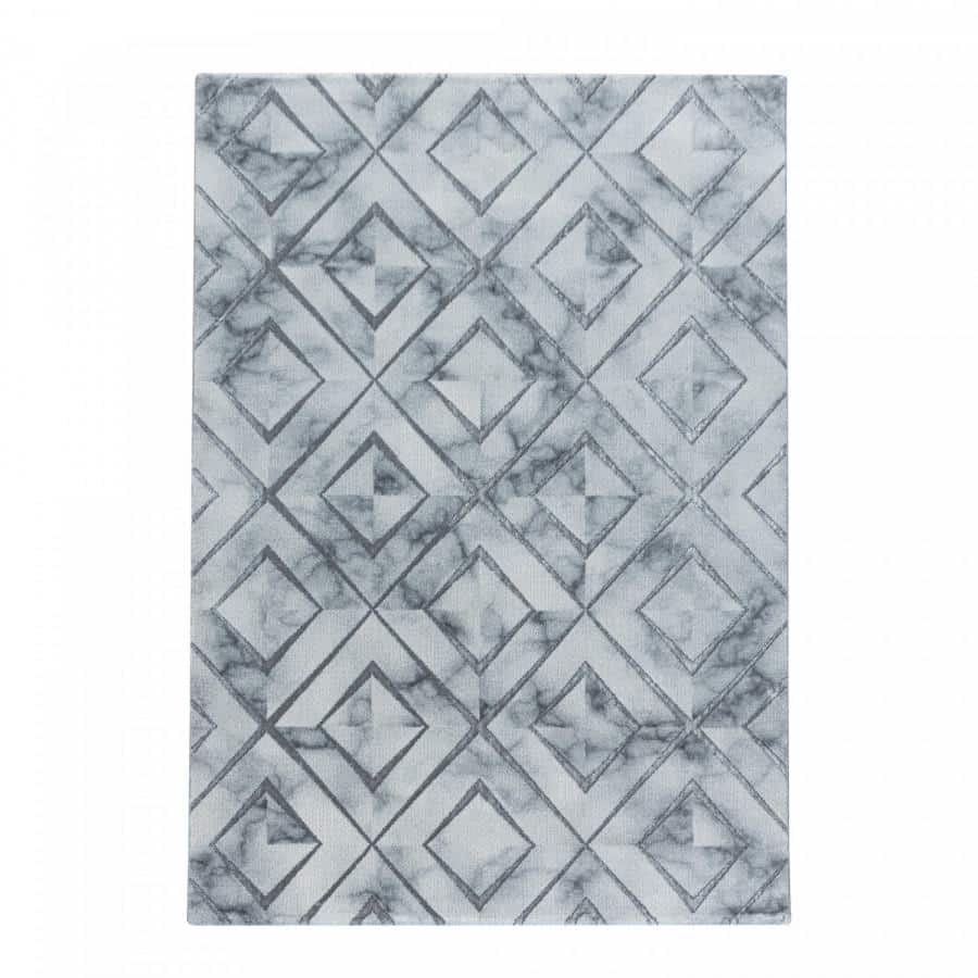 Ayyildiz Kusový koberec Naxos 3811 – šedá/bílá 80x250 cm