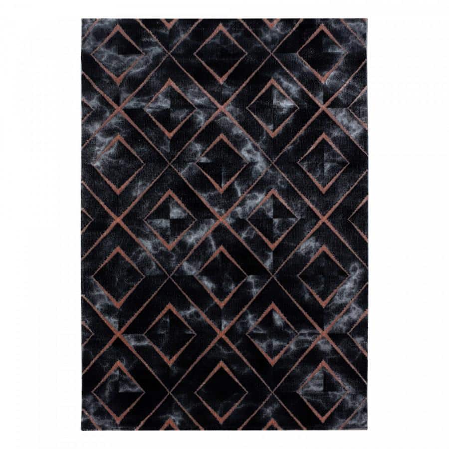 Ayyildiz Kusový koberec Naxos 3812 hnědá/černá 80x150 cm
