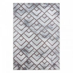 Kusový koberec Naxos 3813 – šedá/hnědá