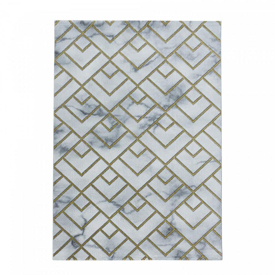 Ayyildiz Kusový koberec Naxos 3813 – žlutá/šedá 140x200 cm