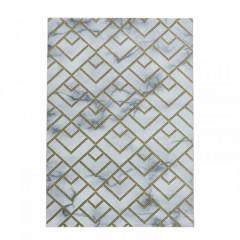 Kusový koberec Naxos 3813 – žlutá/šedá