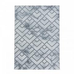Kusový koberec Naxos 3813 šedá/bílá