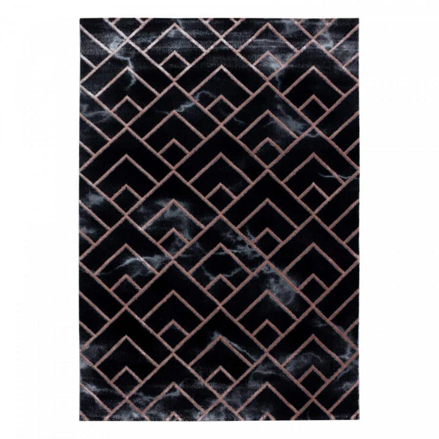 Levně Ayyildiz Kusový koberec Naxos 3814 hnědá/černá 140x200 cm