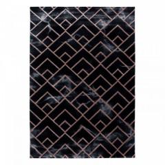 Kusový koberec Naxos 3814 hnědá/černá