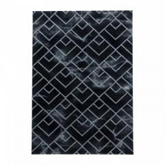 Kusový koberec Naxos 3814 – černá/šedá