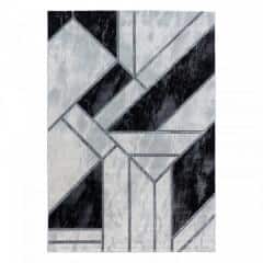 Kusový koberec Naxos 3817 – šedá/černá/bílá