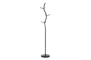 Stojanový věšák, výška 181 cm, kovová konstrukce, černý matný lak, nosnost 10 kg 80003-09 BK