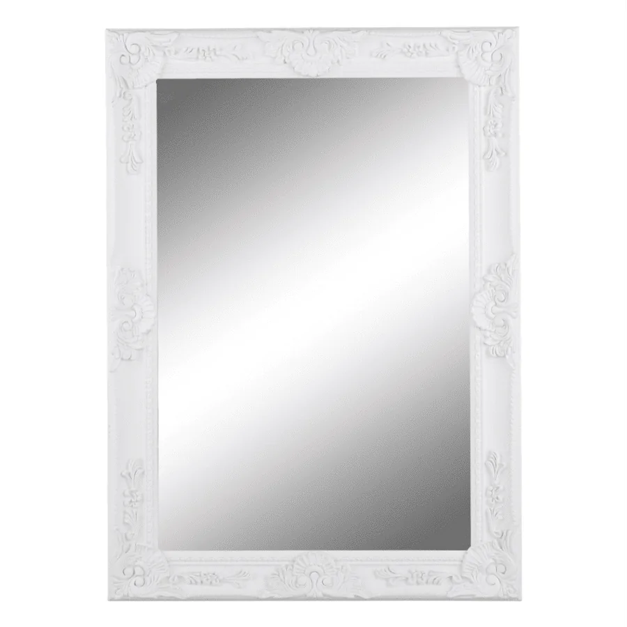 ATAN Zrcadlo MALKIA TYP 9 - dřevěný rám bílé barvy - doprodej