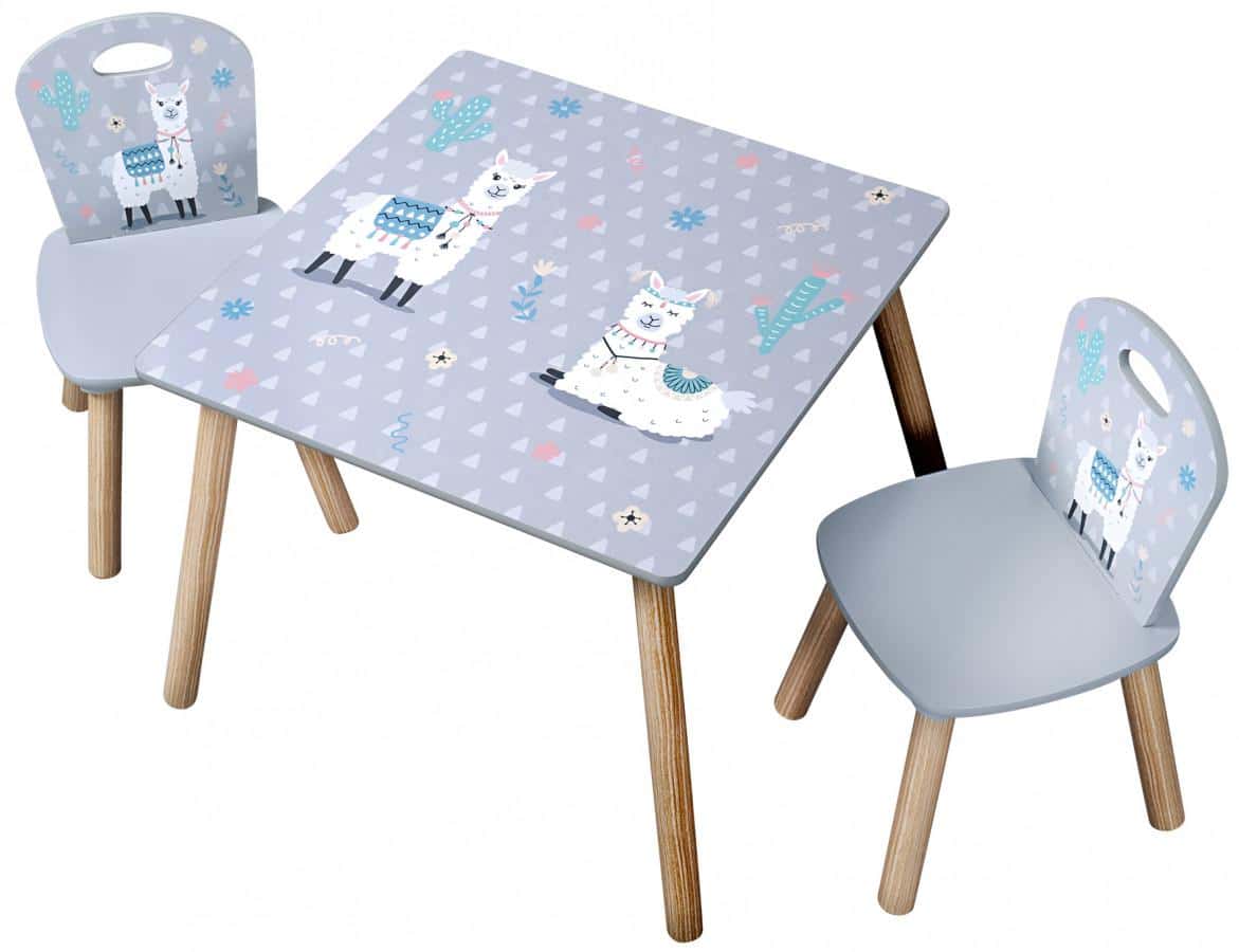 Levně Kesper Dětský stůl s židlemi Lama DSKE0701