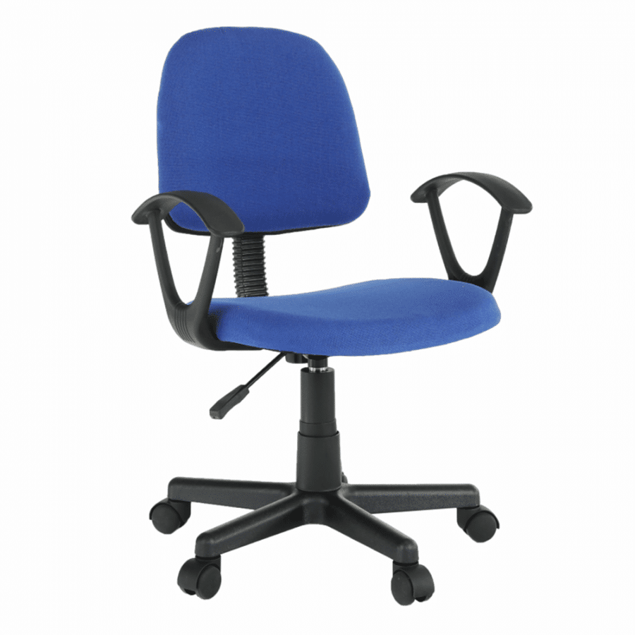 Tempo Kondela Kancelářská židle TAMSON - modrá / černá + kupón KONDELA10 na okamžitou slevu 3% (kupón uplatníte v košíku)