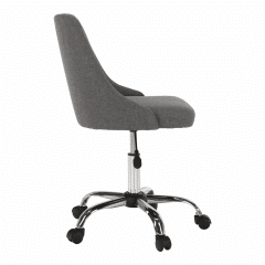 Kancelářská židle EDIZ, šedá / chrom č.2