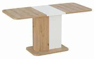 Jídelní stůl rozkládací NEXT 110x68 dub artisan/bílá mat