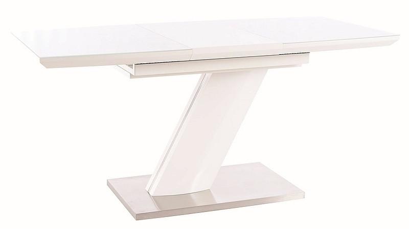 Levně Casarredo Jídelní stůl rozkládací TORONTO 120x80 bílá mat