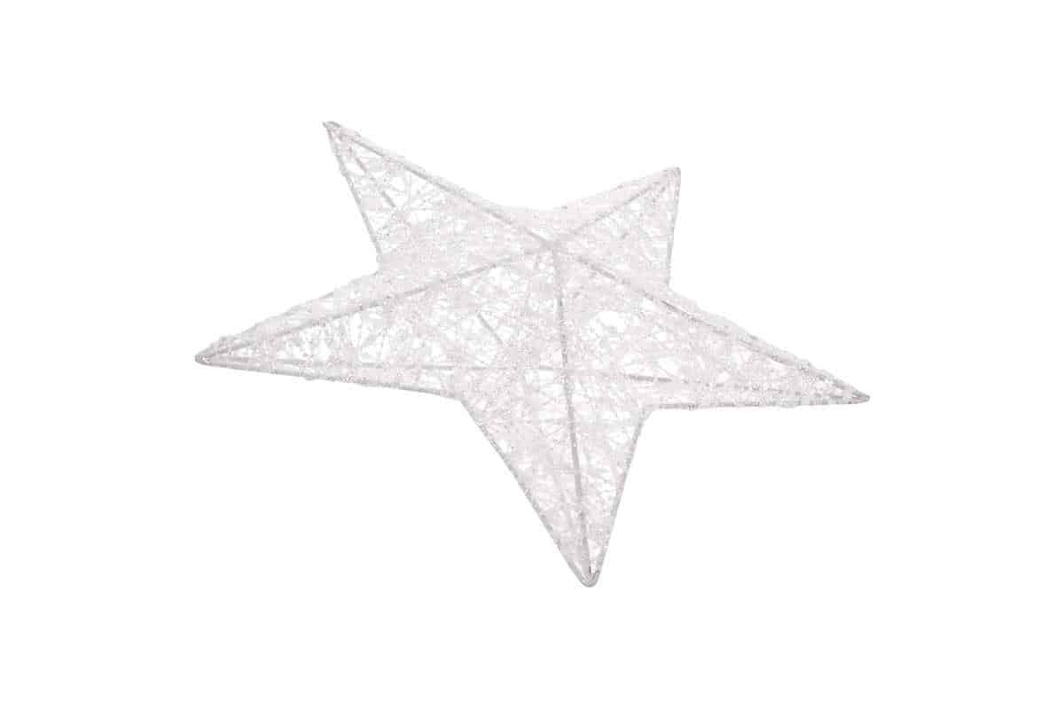 Levně Autronic Hvězda, vánoční dekorace, barva bílá LBA009-B