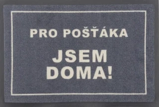 Rohožka pro pošťáka - jsem doma 40x60 cm č.1