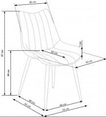 Jídelní židle K388 - šedá č.5