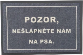 Rohožka Nešlápněte na psa 40x60 cm č.1