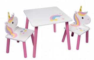 Dětský stůl s židlemi Jednorožec DSBH0737