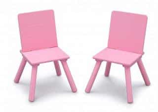 Dětský stůl s židlemi bílo-růžový DSBH0742
