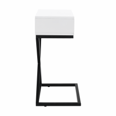 Příruční/noční stolek VIRED - bílá/černá č.2