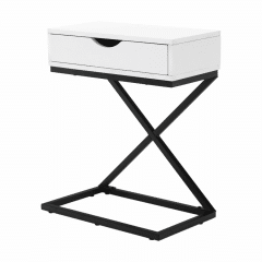 Příruční/noční stolek VIRED - bílá/černá č.5