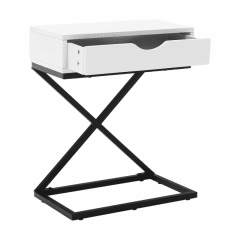 Příruční/noční stolek VIRED - bílá/černá č.6
