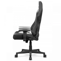 Herní křeslo E-RACER, potah šedá a černá ekokůže, HM, opěrák 90°-180° KA-F06 GREY