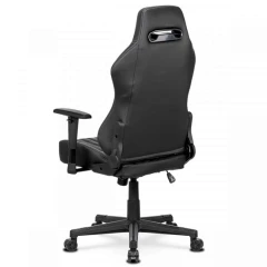 Herní křeslo E-RACER, potah šedá a černá ekokůže, HM, opěrák 90°-180° KA-F06 GREY