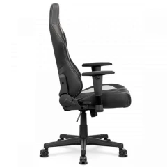 Herní křeslo E-RACER, potah šedá a černá ekokůže, HM, opěrák 90°-180° KA-F06 GREY