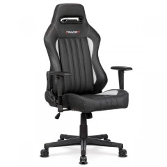 Herní křeslo E-RACER, potah šedá a černá ekokůže, HM, opěrák 90°-180° KA-F06 GREY