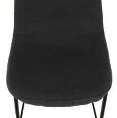 Barová židle MARIOLA 2 NEW - tmavě šedá látka / kov č.2