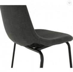 Barová židle MARIOLA 2 NEW - tmavě šedá látka / kov č.4
