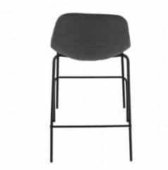 Barová židle MARIOLA 2 NEW - tmavě šedá látka / kov č.8