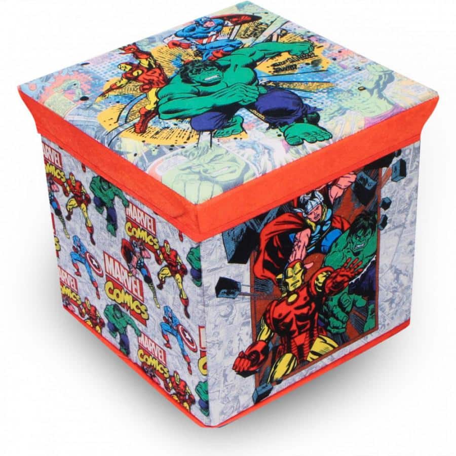 bHome Úložný box na hračky Avengers s víkem UBBH0771