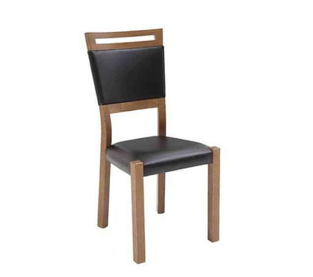 BRW Gent 2 jídelní židle, dub stirling/černá