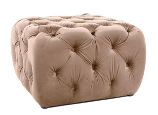 Taburet SERENA VELVET – béžová