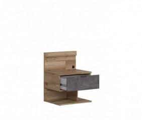 Arica noční stolek KOM1S/L, dub silva/beton č.3