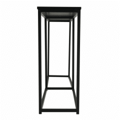 Konzolový stolek BUSTA - tmavě šedá grafit / černá č.2