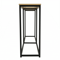 Konzolový stolek v industriálním stylu BUSTA - dub / černá č.2