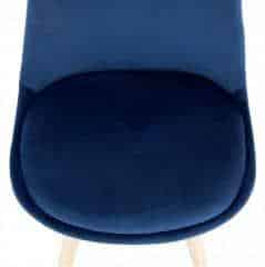 Židle, modráVelvet látka / buk,LORITA