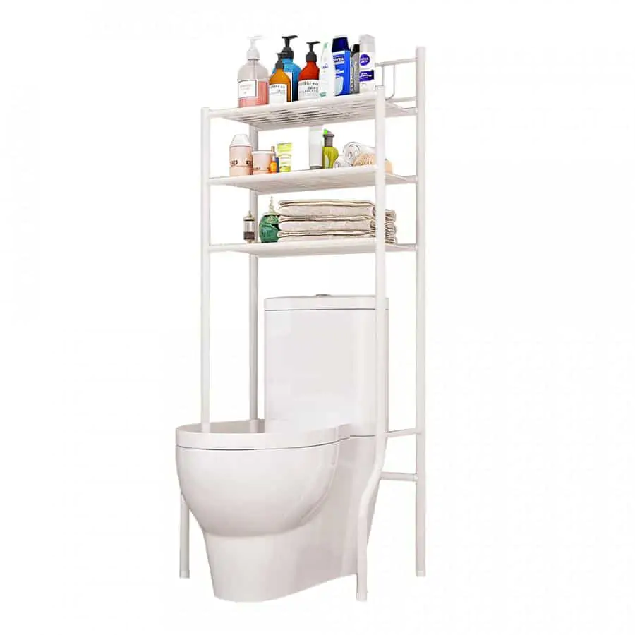 Regál nad WC REMIN - bílý