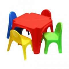 Dětský plastový stoleček s židlemi multicolor DS3T0885
