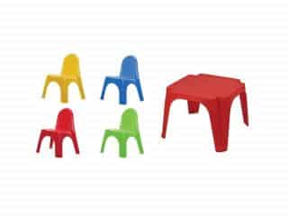 Dětský plastový stoleček s židlemi multicolor DS3T0885