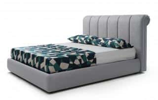 Čalouněná postel 160x200 LOVERO šedá