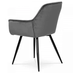 Jídelní židle DCH-421 GREY4 – šedá sametová č.4