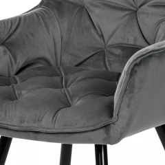 Jídelní židle DCH-421 GREY4 – šedá sametová č.7