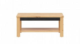 OSTIA konferenční stolek LAW/120, dub artisan/černý lesk č.1